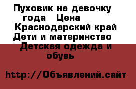 Пуховик на девочку 3 года › Цена ­ 500 - Краснодарский край Дети и материнство » Детская одежда и обувь   